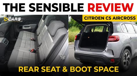 Citroen C5 Aircross Rear Seat And Boot Space Review Can 3 People Sit In