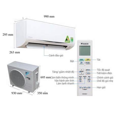 Điều Hòa Daikin Ftxv71qvmv Rxv71qvmv 24 000btu Inverter 2 Chiều Điều Hoà Acandt