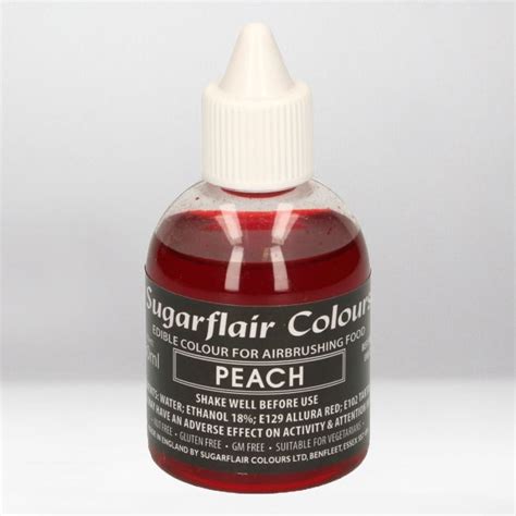 Sugarflair Airbrush Colours Peach Sugar Craft Malta