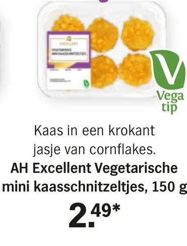 Ah Excellent Vegetarische Mini Kaasschnitzeltjes G Aanbieding Bij