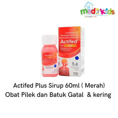 Jual Actifed Plus Cough Supressant Sirup 60 Ml Merah Pilek Batuk