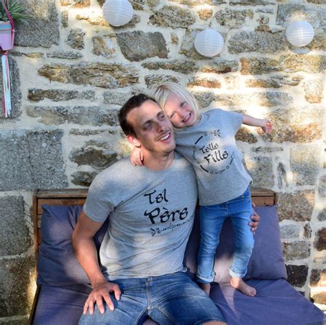 Tel père telle fille tee shirt famille assortie Tout Comme Maman