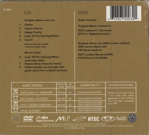 King Crimson Lizard Th Anniversary Series Sealed Uk Disc Cd Dvd