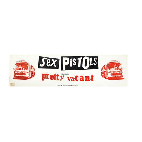 Bonhams Sex Pistols A Pretty Vacant Promo Banner 1977