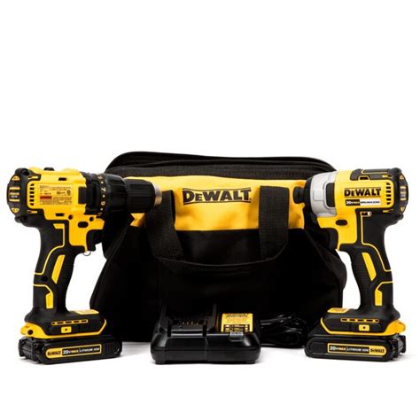 Dewalt 2 Tool 20 Volt Max Brushless Power Tool Combo Kit With Soft Case