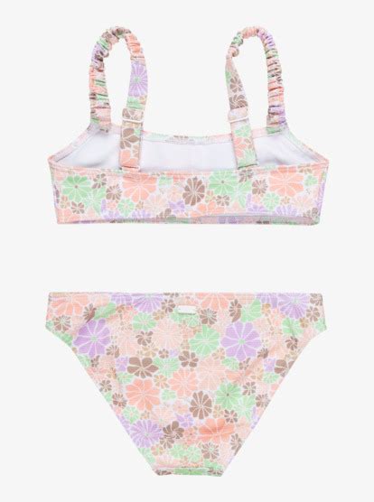 Girls All About Sol Bralette Two Piece Bikini Set Roxy