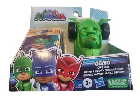 Hasbro Pj Masks Veh Culo C Figura Y Antifaz Gekko Rappi