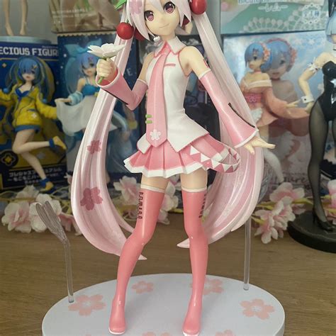 Sakura Miku Figure No Box •the Part On The Depop