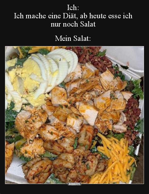 Ich Ich mache eine Diät ab heute esse ich nur noch Salat Mein Salat