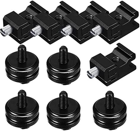 Amazon 8 Pieces 1 4 Inch Cold Shoe Mount Adapter And Hot Shoe