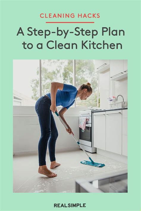 A Step By Step Plan To A Clean Kitchen In Cleaning Clean