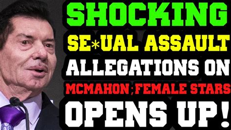 Wwe News Shocking Allegations On Vince Mcmahon Female Wrestlers React