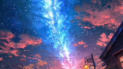 Wallpaper Illustration Anime Atmosphere Blue World Full Hd Hdtv