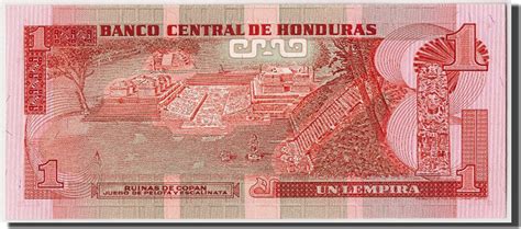 Honduras 1 Lempira 1980 Banknote 1980 05 29 UNC 65 70 MA Shops