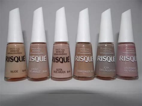 Kit Esmaltes Risqué Nude Lançamento Coleção Parcelamento sem juros