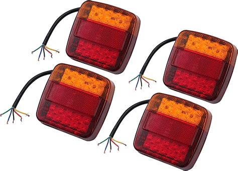 PROZOR 4PCS 12V LED Anhängerbeleuchtung mit E Mark Rückleuchten IP65