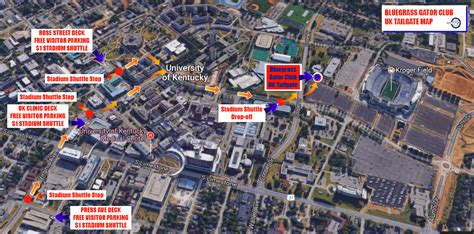 Kroger Field Parking Lot Map