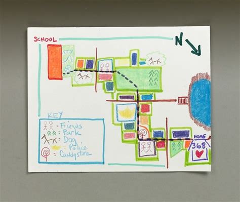 How To Draw A Map From Home To School - Grizzbye