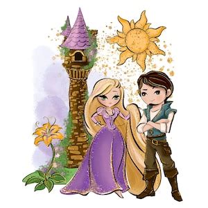 Rapunzel Sublimation Tangled Clipart Rapunzel Clipart Etsy