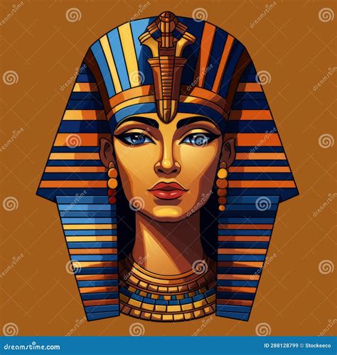 Pharaoh Strong Cool Serious. Rulers Of Ancient Egypt Strict. Vector