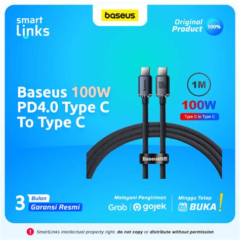 Jual Baseus Kabel Data Type C To Type C 100w Fast Charging Pd Quick 40 Shopee Indonesia