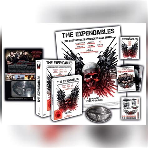 THE EXPENDABLES Blu Ray Hero Pack Steelbook EXPENDABLES 2 Blu Ray