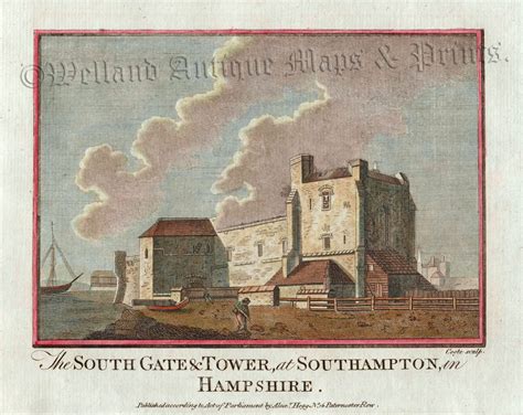 'The SOUTH GATE & TOWER [God's House Tower], at SOUTHAMPTON, in ...