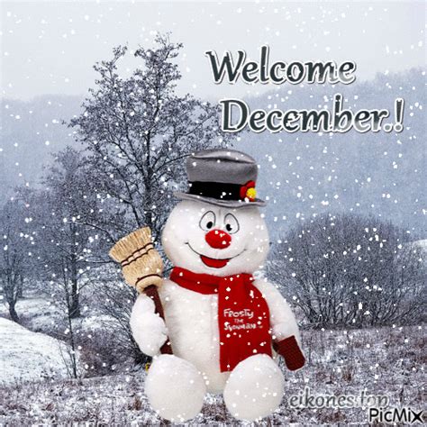 Frosty The Snowman Welcome December Animated Image Pictures Photos