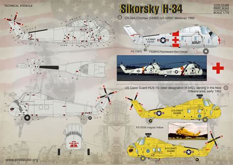 Printscale Decals Item No 72 088 Sikorsky H 34 Review By Mark Davies