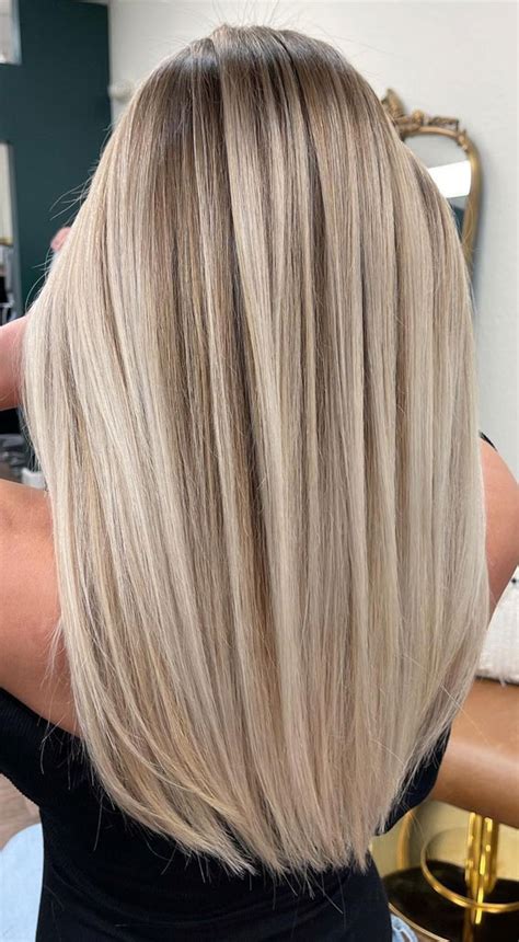 50 Cute Summer Hair Colours Smoky Root Beige Blonde