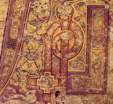 Close-up of the Chi-Rho page from the Book of Kells (Oneonta.edu ...