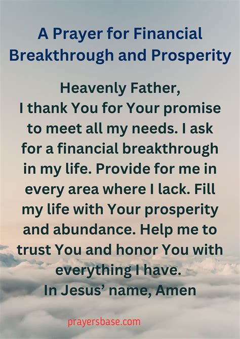 30 Powerful Prayers for Financial Breakthrough for Prosperity and