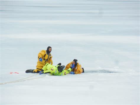 Firefighters train for ice rescue | The Westfield News |February 26, 2018