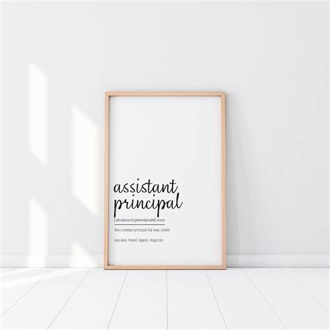 Assistant Principal Quotes Wall Art Office Decor Digital Prints Etsy