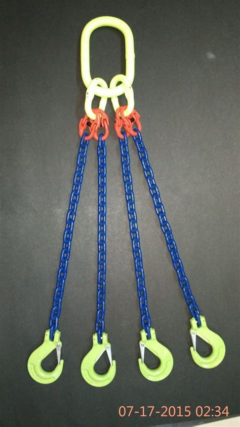 alloy steel weldless chain sling chain grade  capacity  ton