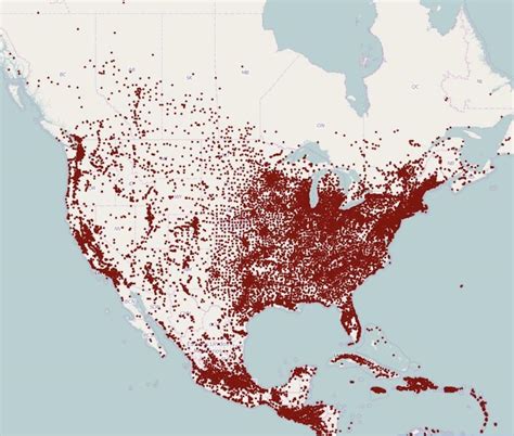 Map Of Population Density In North America : r/MapPorn