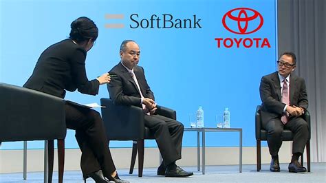 Toyota And Softbank Press Conference Joint Venture For New Mobility