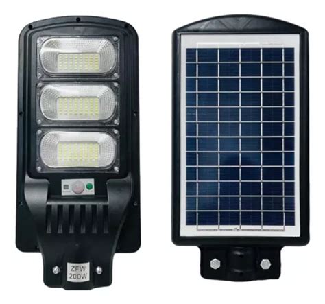 Lumin Ria P Blica Solar W Sensor Rua Poste Frete Gr Tis