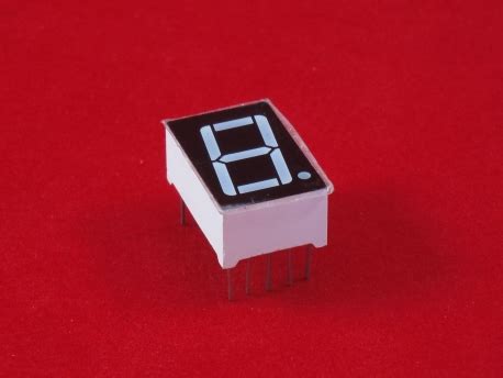 7-сегментный LED индикатор (0.56", Красный, Общий катод) - RadioMart.kz ...