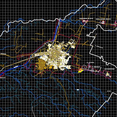 Plano Ciudad De Chill N Vialidad En Cad Bim Cat Logo Arquitectura