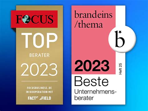 Brand Eins Branchenranking Beste Berater 2023