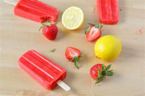 Strawberry Lemonade Ice Pops Courtney S Sweets