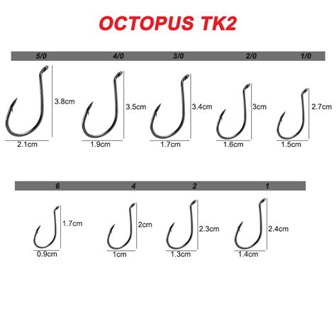 Eagle Claw Trokar Long Shank Octopus Fishing Hook Tk Platinum Black