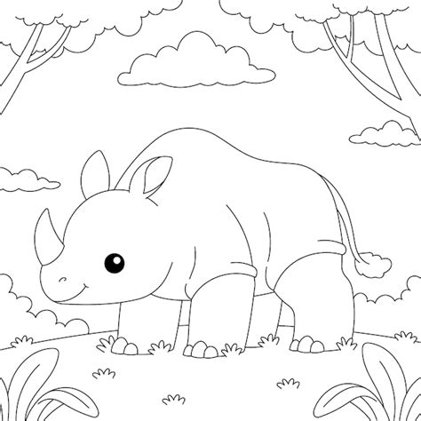 Land Animals Coloring Pages Vectors & Illustrations for Free Download ...