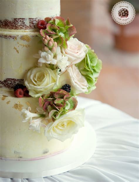 Semi Naked Flowers Cake Mericakes Cake Designer