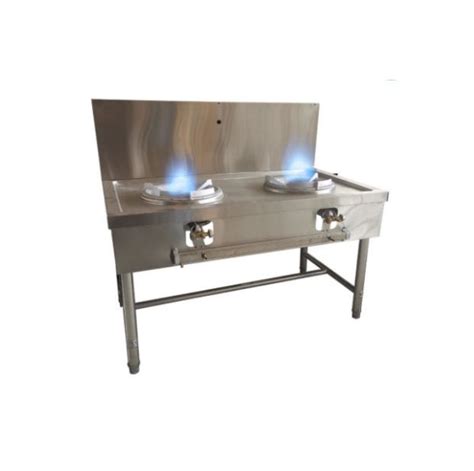 Stainless Steel Double Burner High Pressure Wok Hiru Stainless Steel