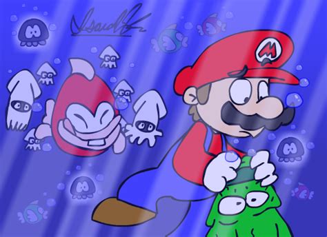 Swimming Mario By Isaiahdjkim On Deviantart