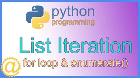 Python How To Iterate Through A List Using For Loop And The Enumerate