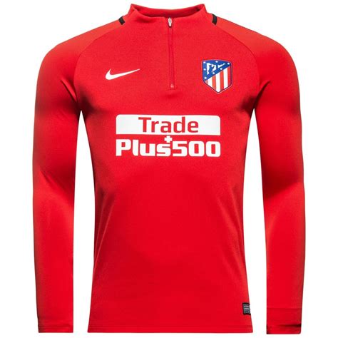 Atletico Madrid Maillot d Entraînement Dry Squad Drill Rouge Noir