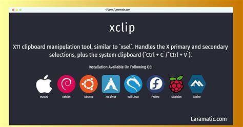 How To Install Xclip Laramatic